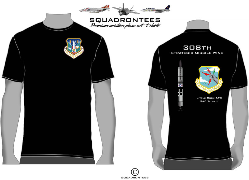 308th SMS Strategic Missile Wing Squadron T-Shirt, USAF Licensed Product gallery