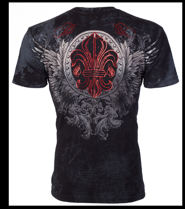 XTREME COUTURE by AFFLICTION Black ROYAL FAMILY Short Sleeve Slim Fit T-shirt gallery
