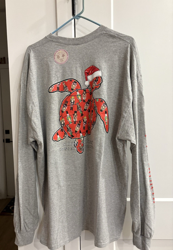 SIMPLY SOUTHERN Conserve & Protect TURTLE Long Sleeve T Shirt NWT 2XL XMAS