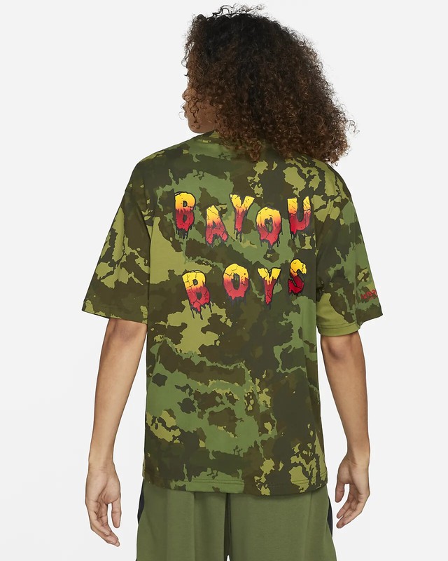 Men's Nike Zion Short-Sleeve T-Shirt Sz M Camo Print Green Casual Gym New gallery