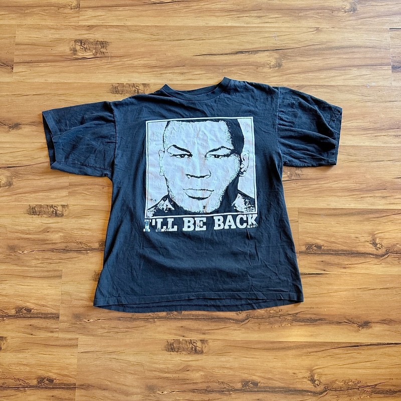 Vintage 1990s Mike Tyson "I'll Be Back" Salem Sportswear T-Shirt XL Made in USA