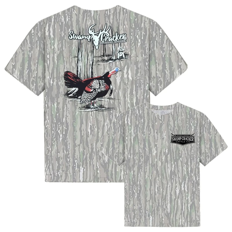 Strutting Turkey Swamp Cracker T-Shirt Camo Tee