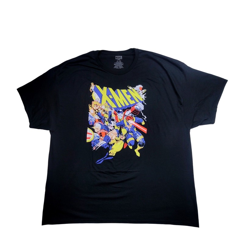 Marvel X-Men Graphic T Shirt Mens 3XL 3XG Black Comic Superhero Tee