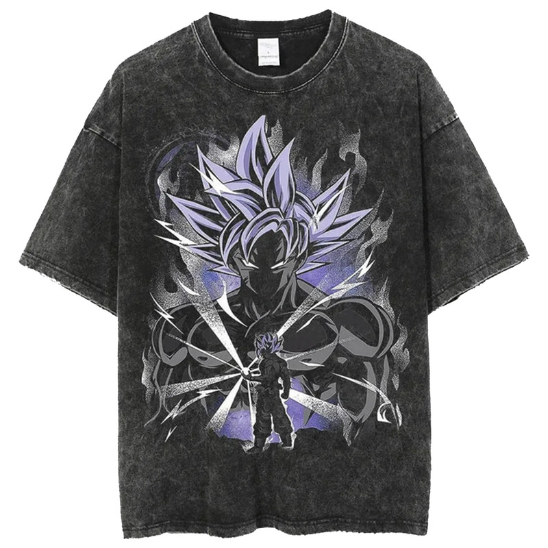 Goku Spirit Bomb Vintage Anime Graphic Comfort Colors T-Shirt