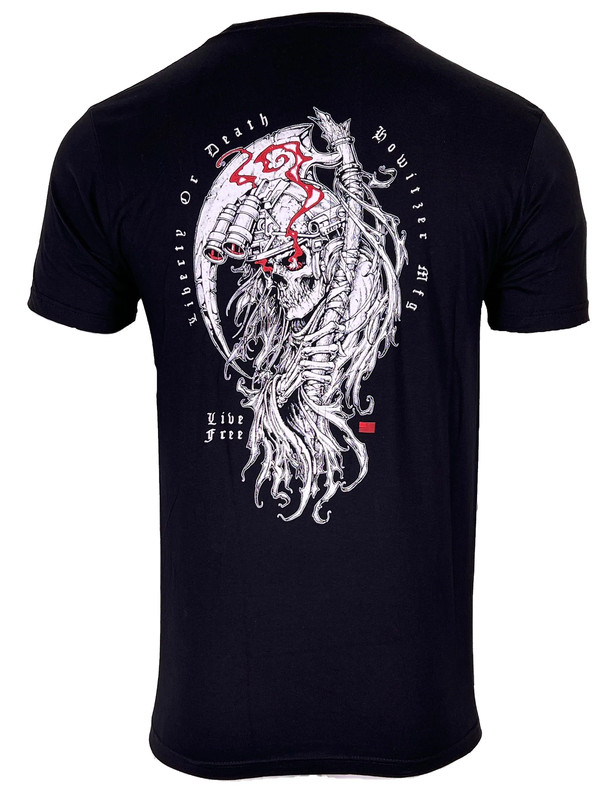 Howitzer Style Men’s T-Shirt LIBERTY REAPER Military Grunt MFG