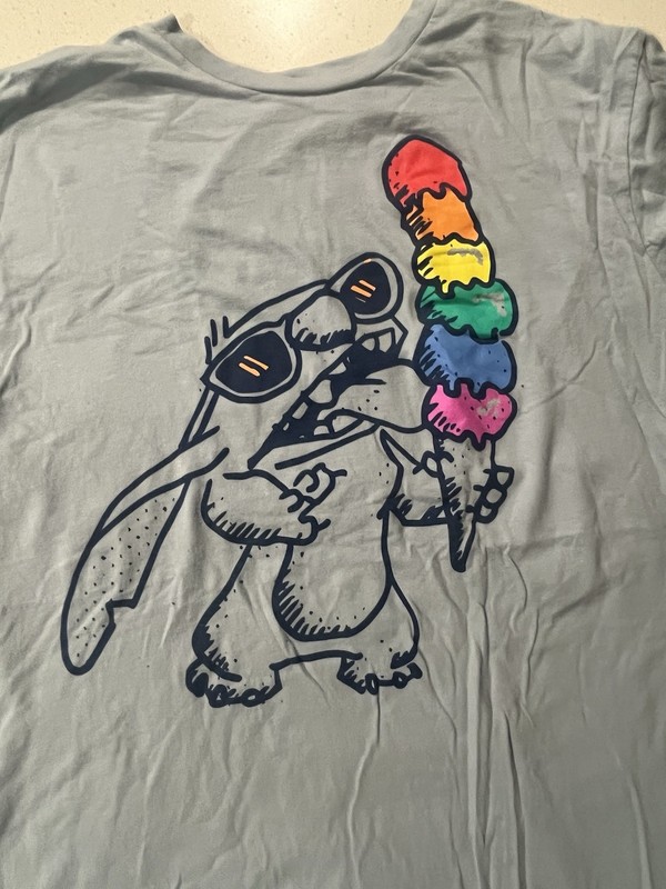 Large Baby Blue STITCH OHANA Disney Large Shirt