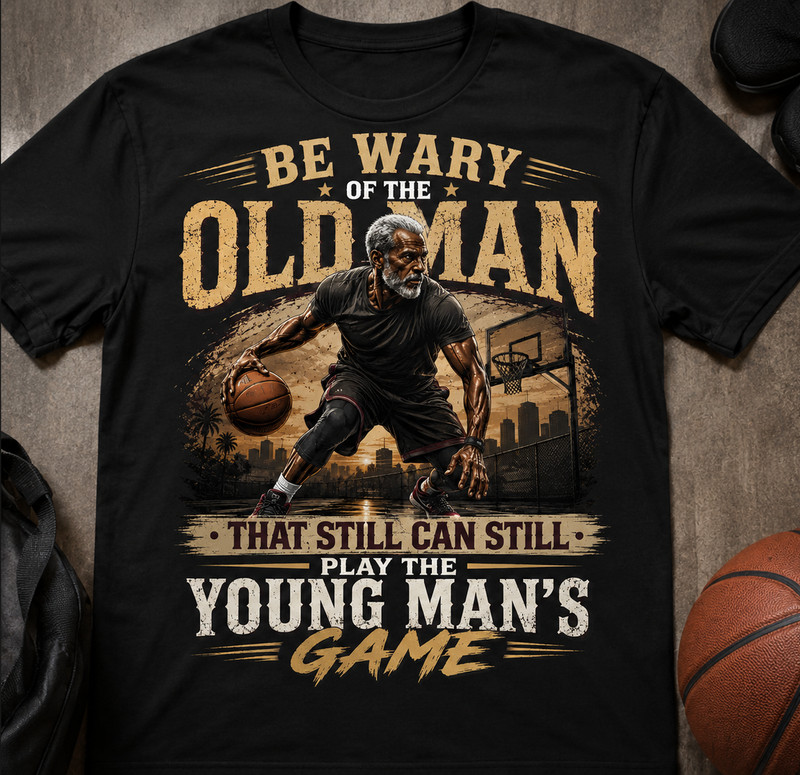 Pro Club Shakawear Big & TalBe Wary of the Old Man Tee Shirt Graphic Streetwear