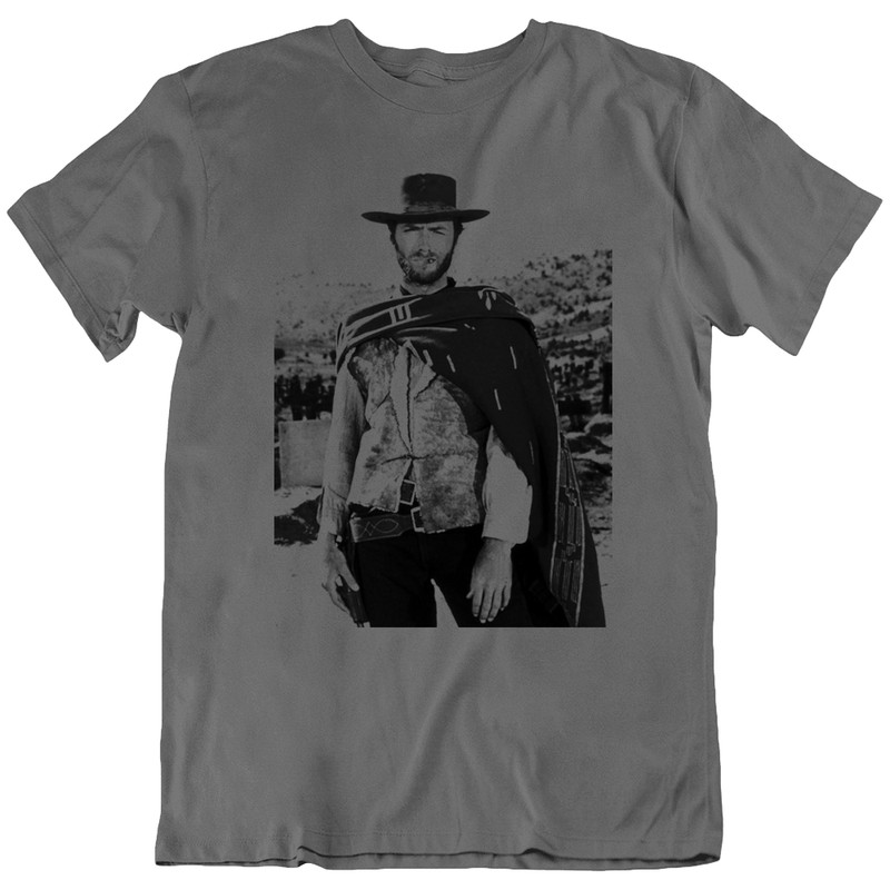 Clint Eastwood Cowboy The Good Bad Ugly The Outlaw Movie T-Shirt Tee Gift New