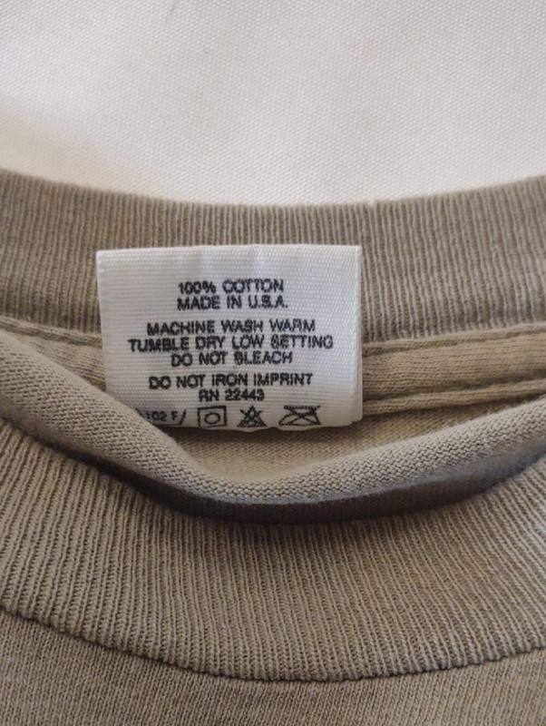 Vintage Quiksilver Khaki Short-Sleeve Tee w/ Sm. Logo Front / Lg. Logo Back - XL gallery