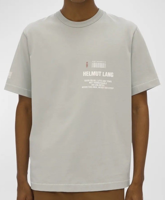 Helmut Lang Ski Pass Crew T-Shirt Men’s Rare Size Medium Mens Great Condition ‼️