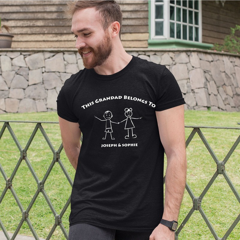 Customisable Grandad T-Shirt With Names Perfect Gift For Fathers DayTee #TA-195 gallery