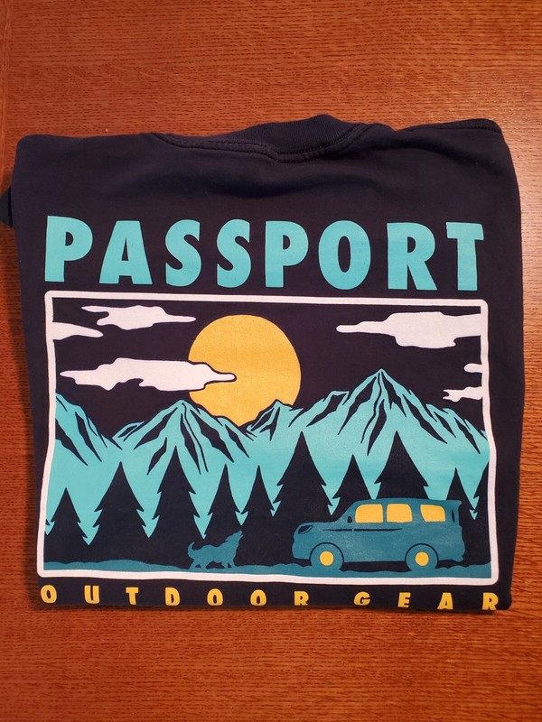 Passport Outdoor Gear Long Sleeved T-Shirt Camping Medium hiking fishing Cabelas
