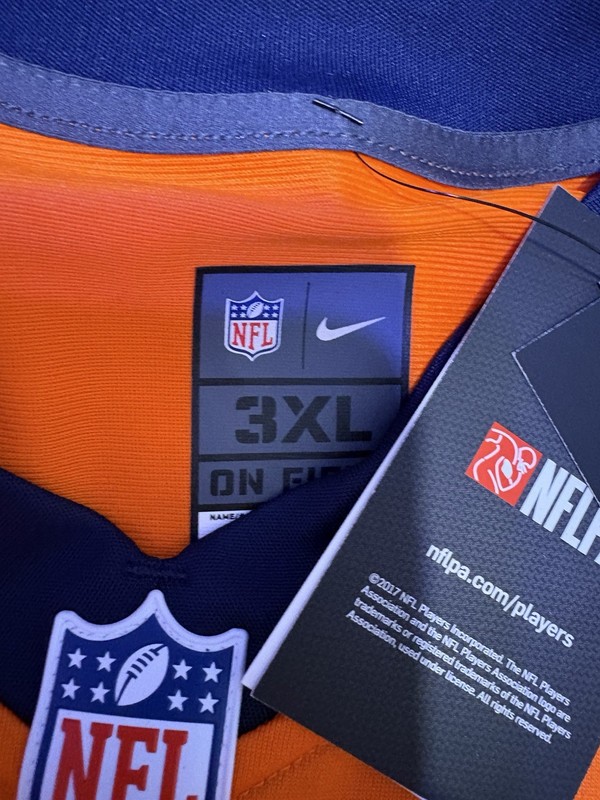 Nike Denver Broncos Russell Wilson Jersey Mens 3XL Orange NEW NFL gallery