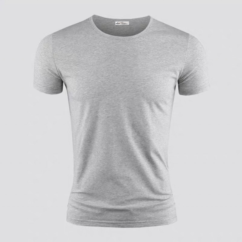 Summer Quick Drying T-shirt Men's High Thin Breathable Short Sleeve Fitness gallery