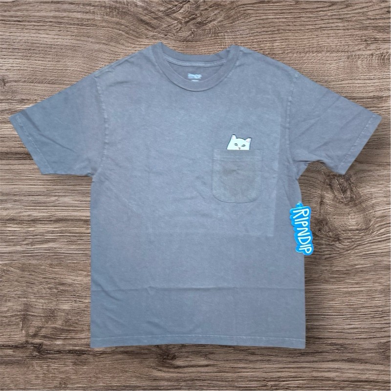 Rip N Dip Lord Nermal Tan Mineral Wash T-Shirt Size Medium