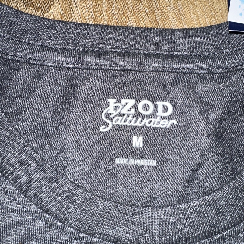Izod Saltwater Men’s Soft Wash Crew Tee SS American Sailing Medium NEW gallery