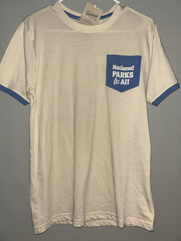 THE LANDMARK PROJECT MENS NATIONAL PARKS FOR ALL T SHIRT SIZE LARGE NWT