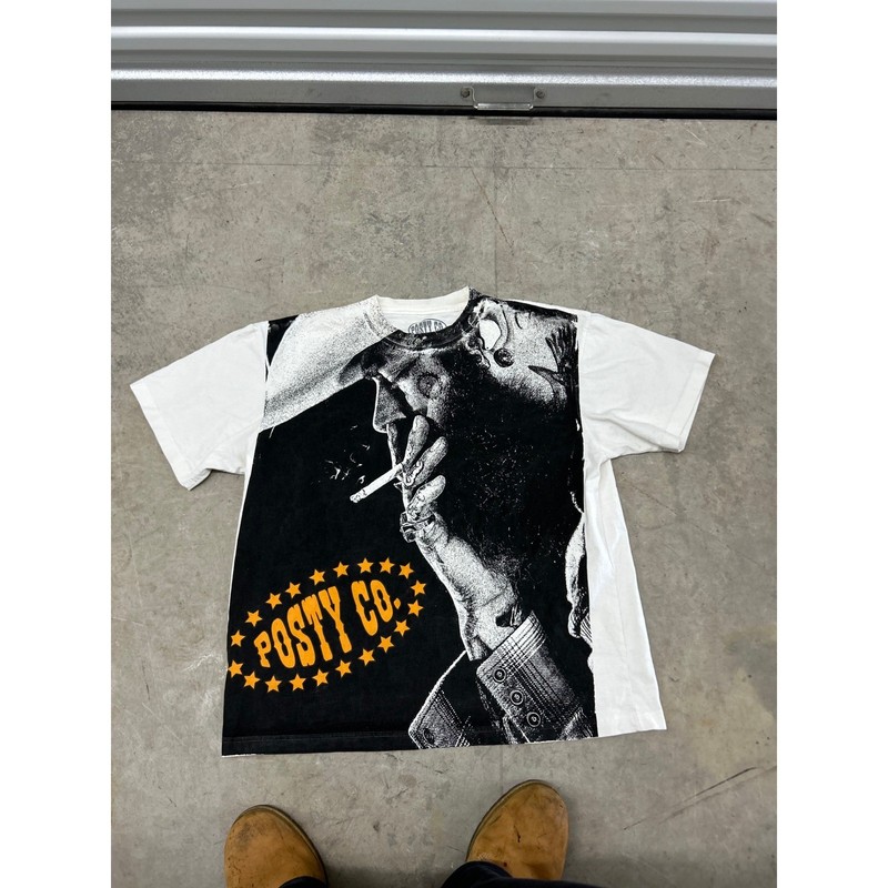Post Malone Big Ass Stadium Tour 2023 T-Shirt Mens XL Posty Co Graphic Tee White