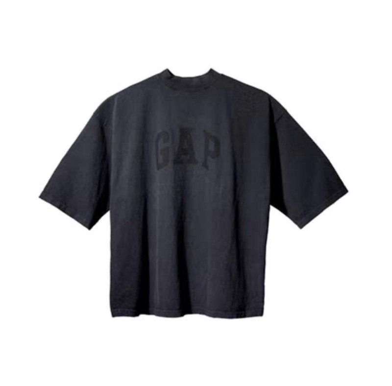 Yeezy Gap Balenciaga 3/4 Tee Dove Color Black Size Medium NIB gallery