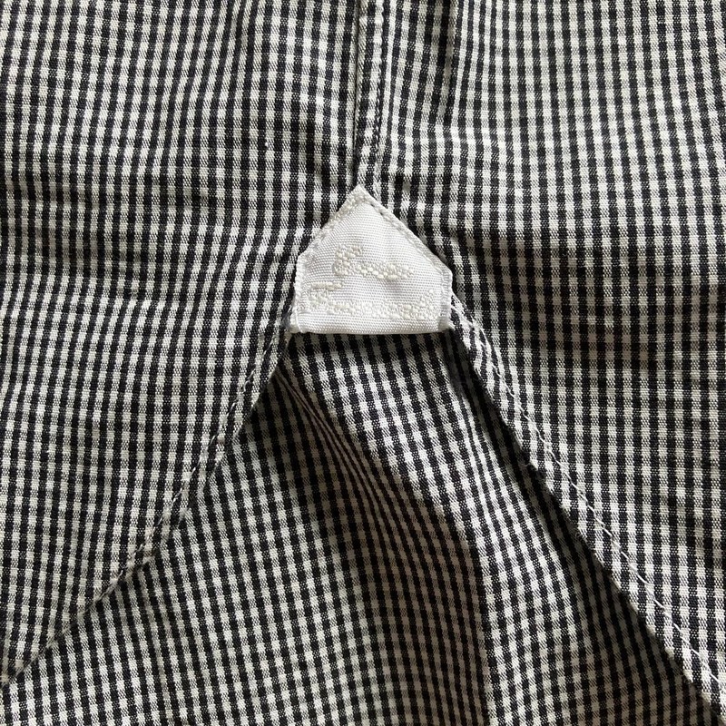 Errico Formicola Micro Gingham Check Cutaway Shirt Size 37 gallery