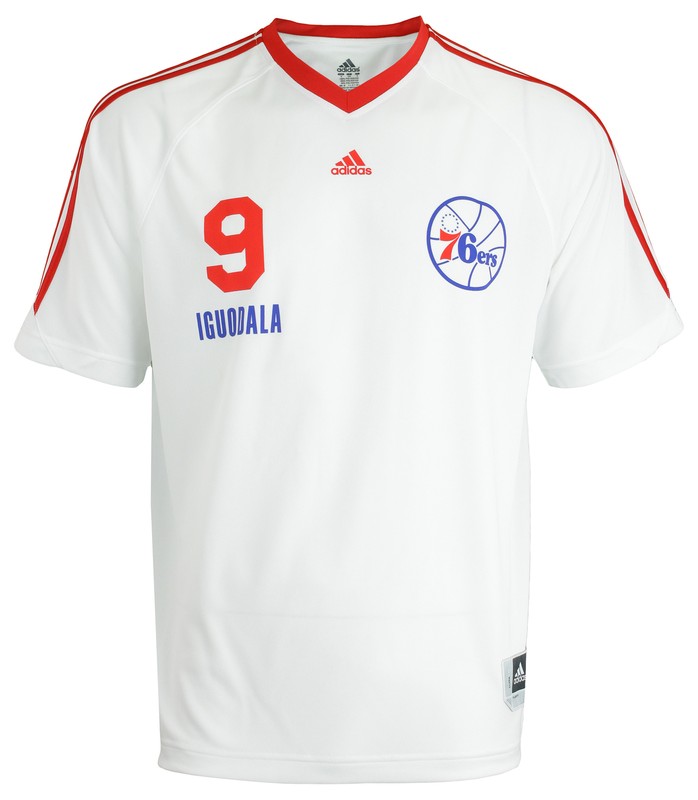 Adidas NBA Men's Philadelphia 76ers Andre Iguodala #9 Shooting Shirt gallery
