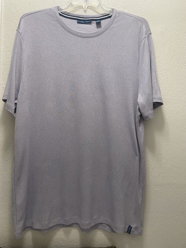 Perry Ellis Men’s XXL Light Lavender Short Sleeve T-Shirt Viscose Soft stretch