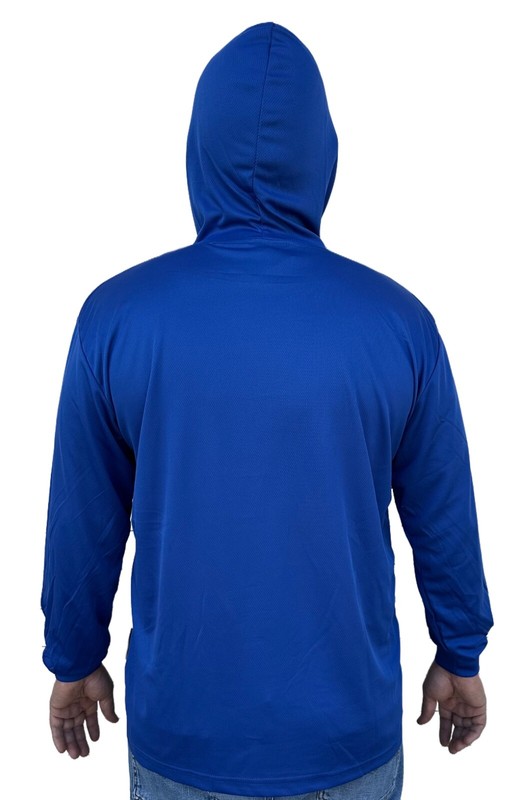 Hoodie Blue High Visibility Shirt / Air Cooling Flow w/ UV Protection gallery