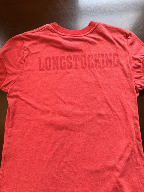Junk Food Pippi Longstocking Graphic Print Crew Neck T-Shirt Red Women’s S gallery