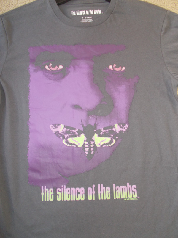 THE SILENCE OF THE LAMBS NEW MOVIE LOGO MENS T-SHIRT SIZE (S) 34″/36″ DATED 2025