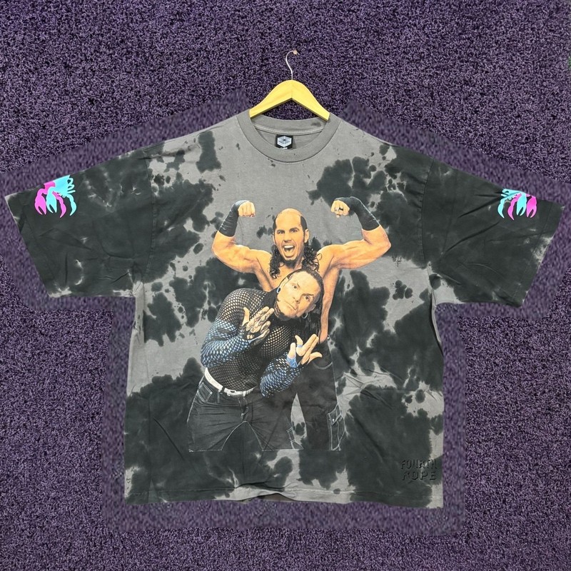 Westside Gunn GxFR Fourth Rope Hardy Boyz Oversized Tie-Dye T-Shirt Extra Large