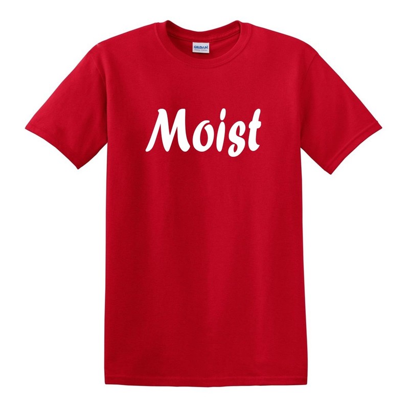 MOIST DIRTY NAUGHTY RUDE GROSS FUNNY HUMOR ADULT GIFT T-SHIRT TEE