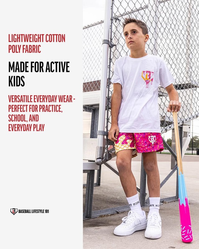 Ice Cream Youth Tee – Strawberry, Soft 60/40 Blend, Breathable, Side-Seamed –... gallery
