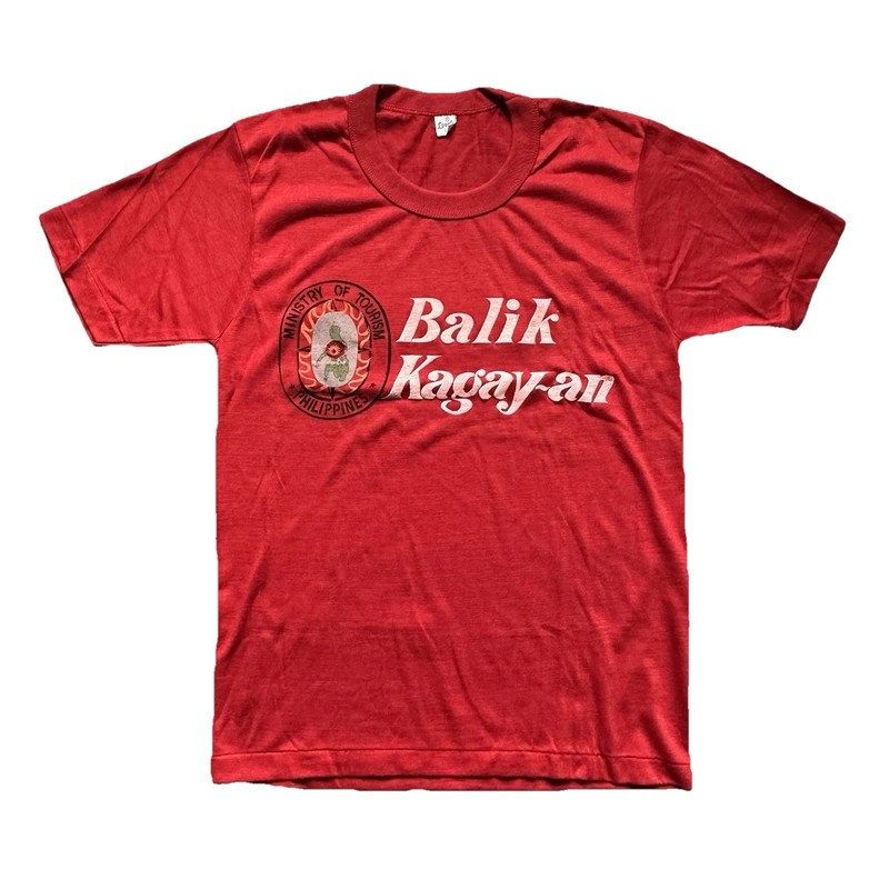 Vintage Philippines Ministry Of Tourism Balik Kagay An T Shirt 70s Souvenir L