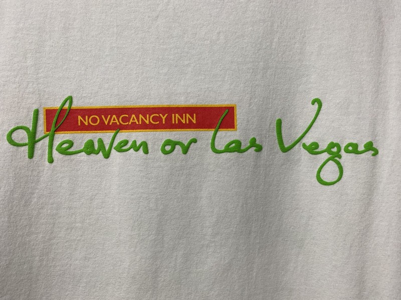 Vacancy Inn Heaven or Las Vegas White T-Shirt LARGE