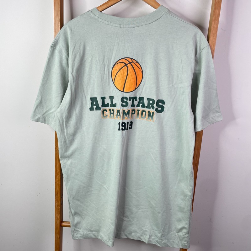 Champion Shirt Mens Large Green Chest Logo Graphic Tee Sportswear Short Sleeve gallery