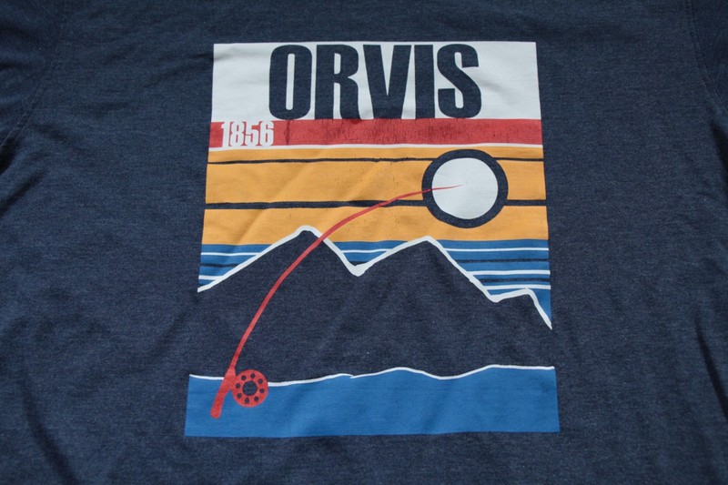Orvis T-Shirt Fishing XL Blue Shirt Mountain