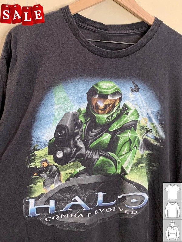 Hot Halo Combat Evolved Video Game Black Gift For Fans Unisex S-5XL Shirt SS571