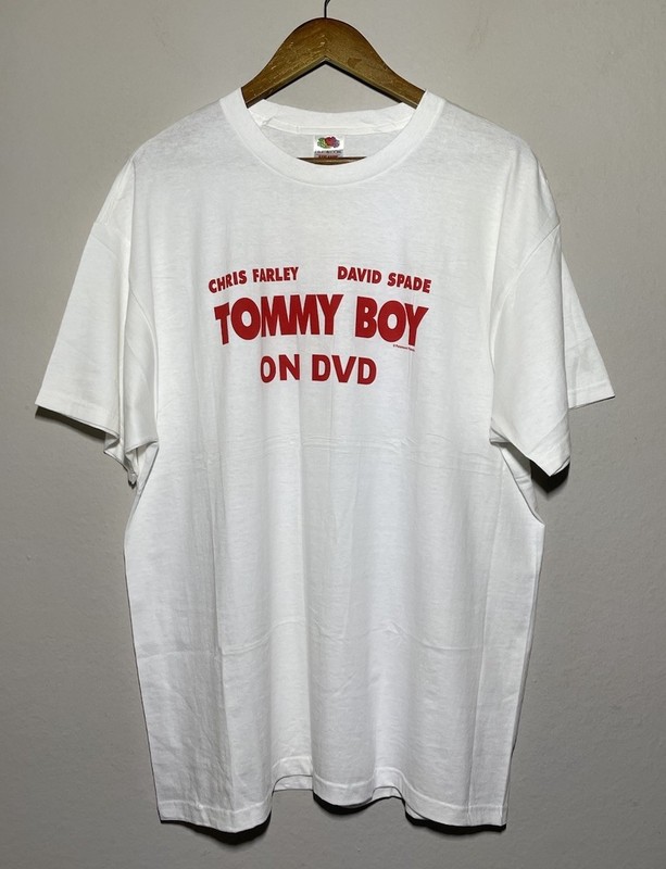 Vintage Tommy Boy DVD Movie Promo Shirt XL 90s Tee Chris Farley David Spade