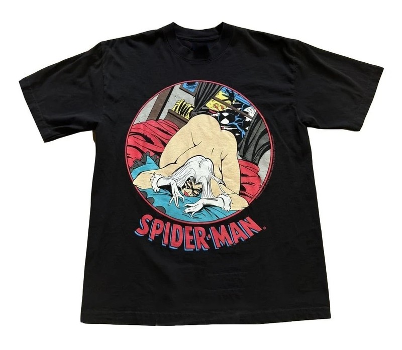 NEW Marvel Comic Spiderman Venom Black Cat Size S-4XL Shirt Reprint