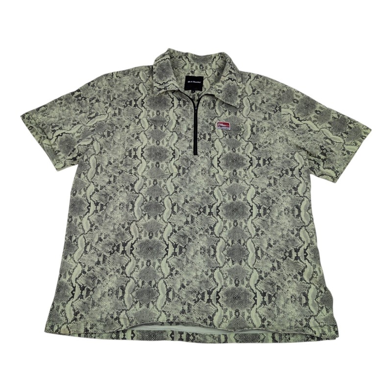 40s & Shorties Snakeskin 1/4 zip Mens Shirt Size L