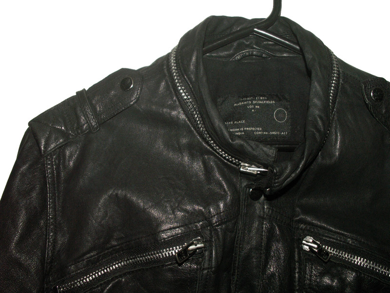 Men's All Saints POSTNOON LEATHER SHIRT jacket overshirt L (ref81) £129.99!!!!! gallery