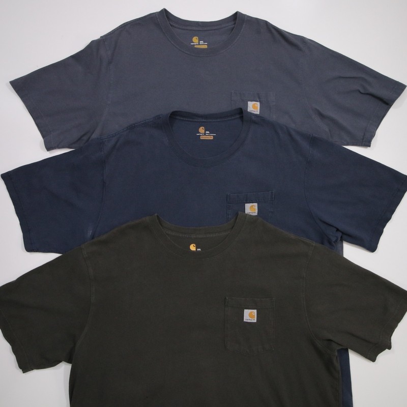 Carhartt Shirt Lot Of 3 Adult XL Original Fit Workwear Short Sleeve Pocket Shirt