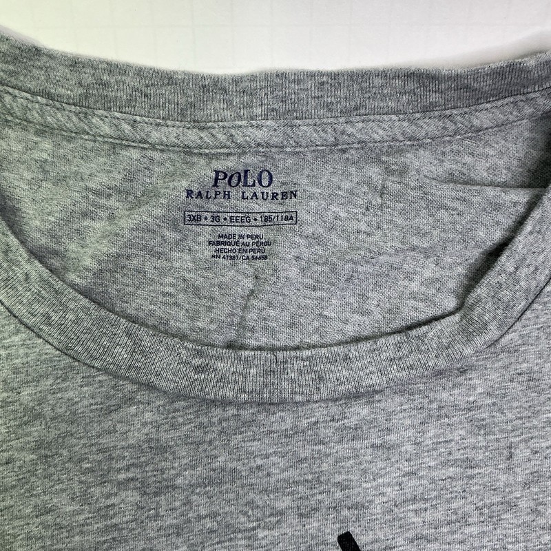 POLO Ralph Lauren Mens Big Pony Graphic T Shirt Size 3XB Gray Black Preppy gallery