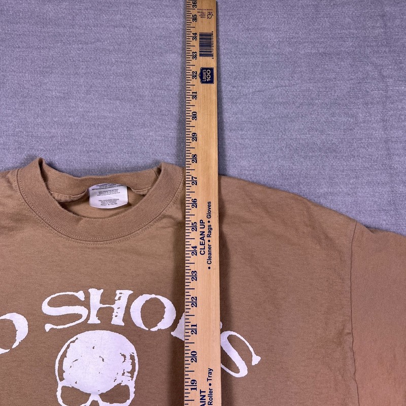 Mens Beige Kenny Chesney No Shoes Nation Skull Band Graphic T-Shirt Size XL gallery