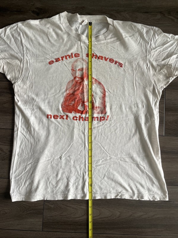 Vintage 70s Earnie Shavers Boxing Shirt Hanes USA XL Heavy Weight gallery