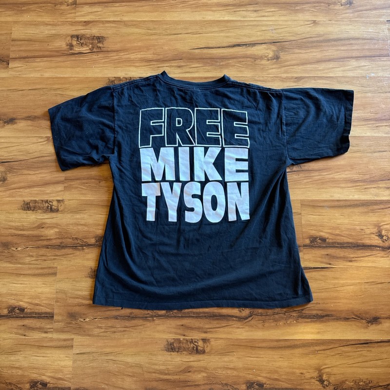 Vintage 1990s Mike Tyson "I'll Be Back" Salem Sportswear T-Shirt XL Made in USA gallery