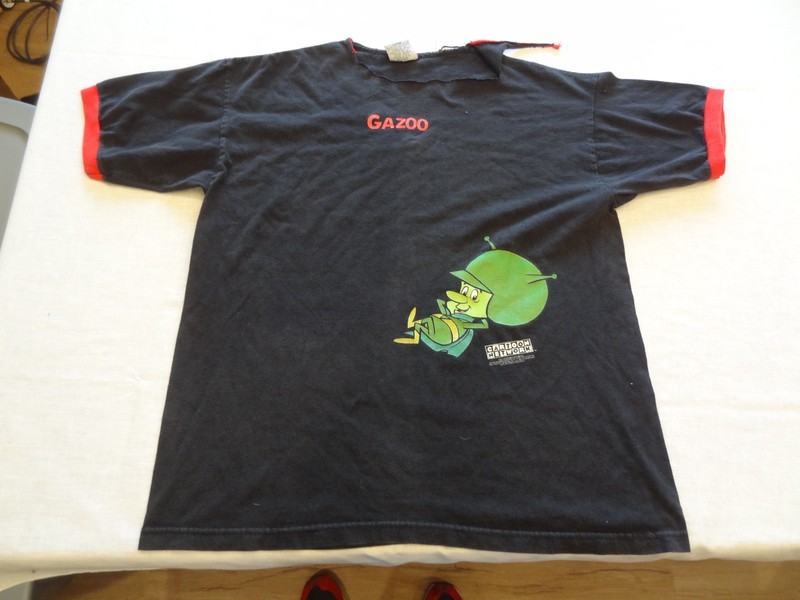 Vintage 1996 The Flintstones Stanley Desantis Shirt Great Gazoo Men Large Flaw