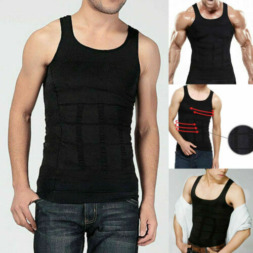 Fajas Para Hombres Faja Reductora De Hombre Men Abdomen Control Tee Body Shaper