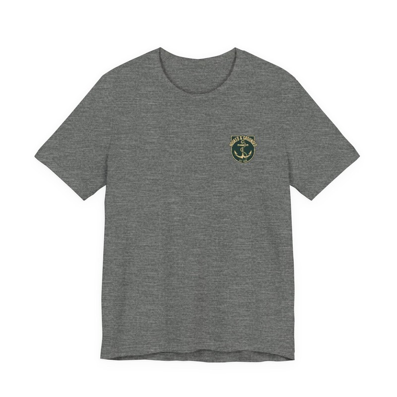Hooked for Life anchor heart Tee | Nautical fishing shirt
