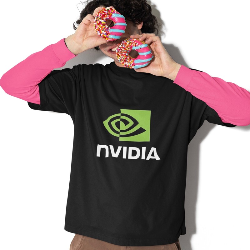 NVIDIA Logo T Shirt Unisex Graphic Tee Casual Short Sleeve Top Men Women gallery